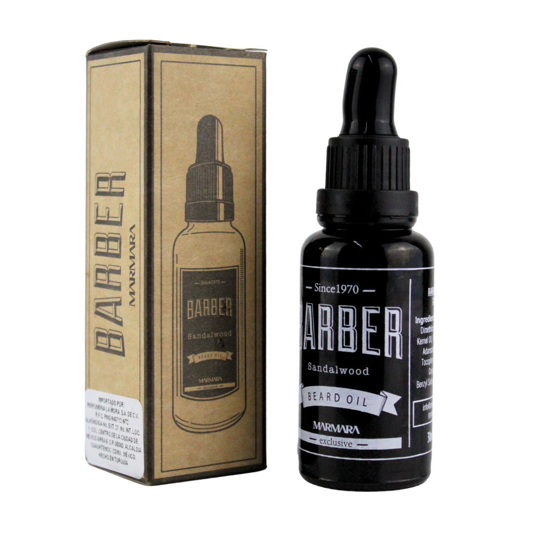 Barber Marmara Aceite de Sandalo para Nutrir y Fortalecer Barba y Bigote