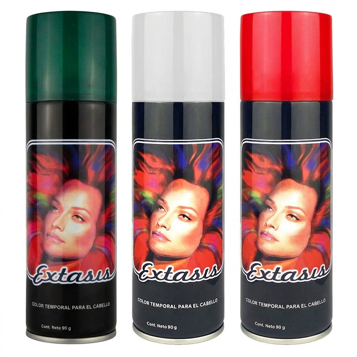 Kit Fiestas Patrias: Tinte Temporal Éxtasis Verde, Blanco y Rojo