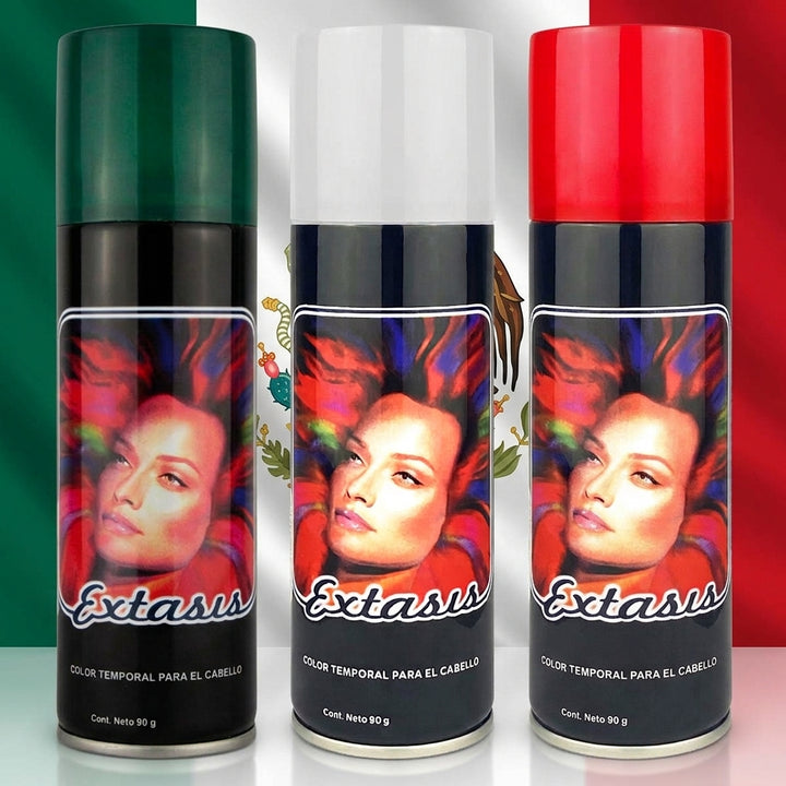 Kit Fiestas Patrias: Tinte Temporal Éxtasis Verde, Blanco y Rojo