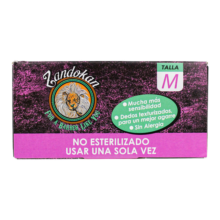 Zandokan Guantes de Nitrilo Rosa – 50 Pares Uso Profesional