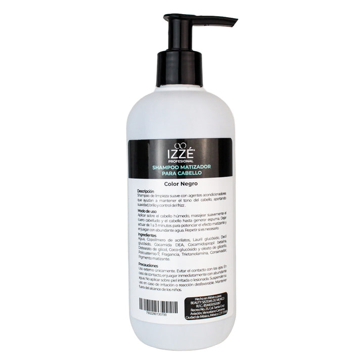 Izze Shampoo Matizador Para Cabello Negro 320 ML