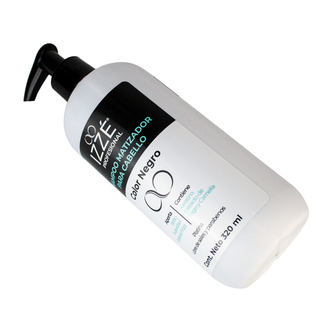 Izze Shampoo Matizador Para Cabello Negro 320 ML