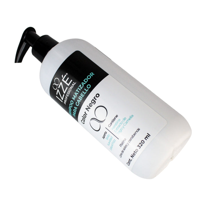Izze Shampoo Matizador Para Cabello Negro 320 ML