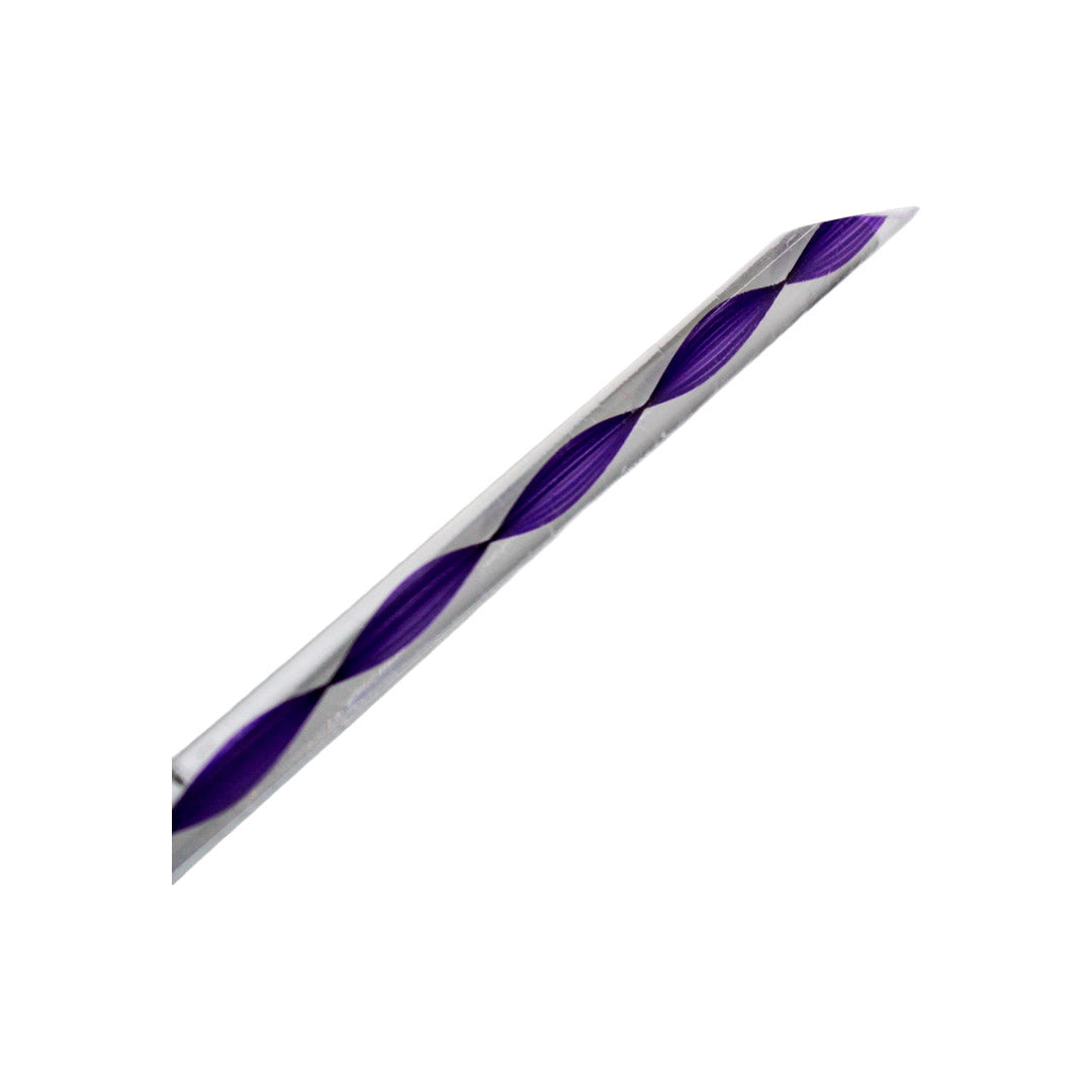 Nailix Pincel para Acrílico Caramelo No. 8 Mod. NX0239 con Mango Morado Ergonómico y Punta de Precisión para Manicura Profesional