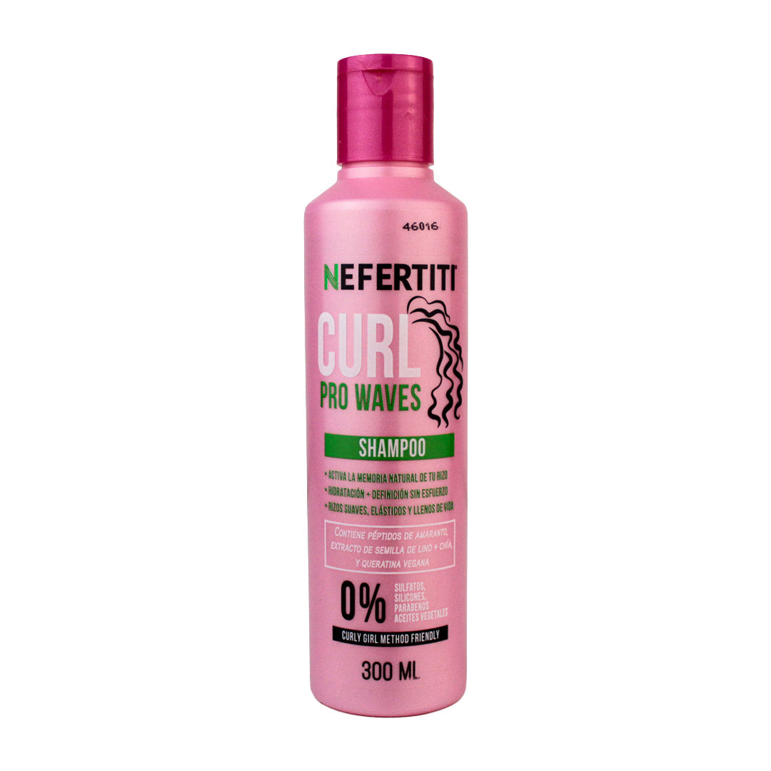 Nefertiti Shampoo Curl Pro Waves Para Rizos 300 Ml