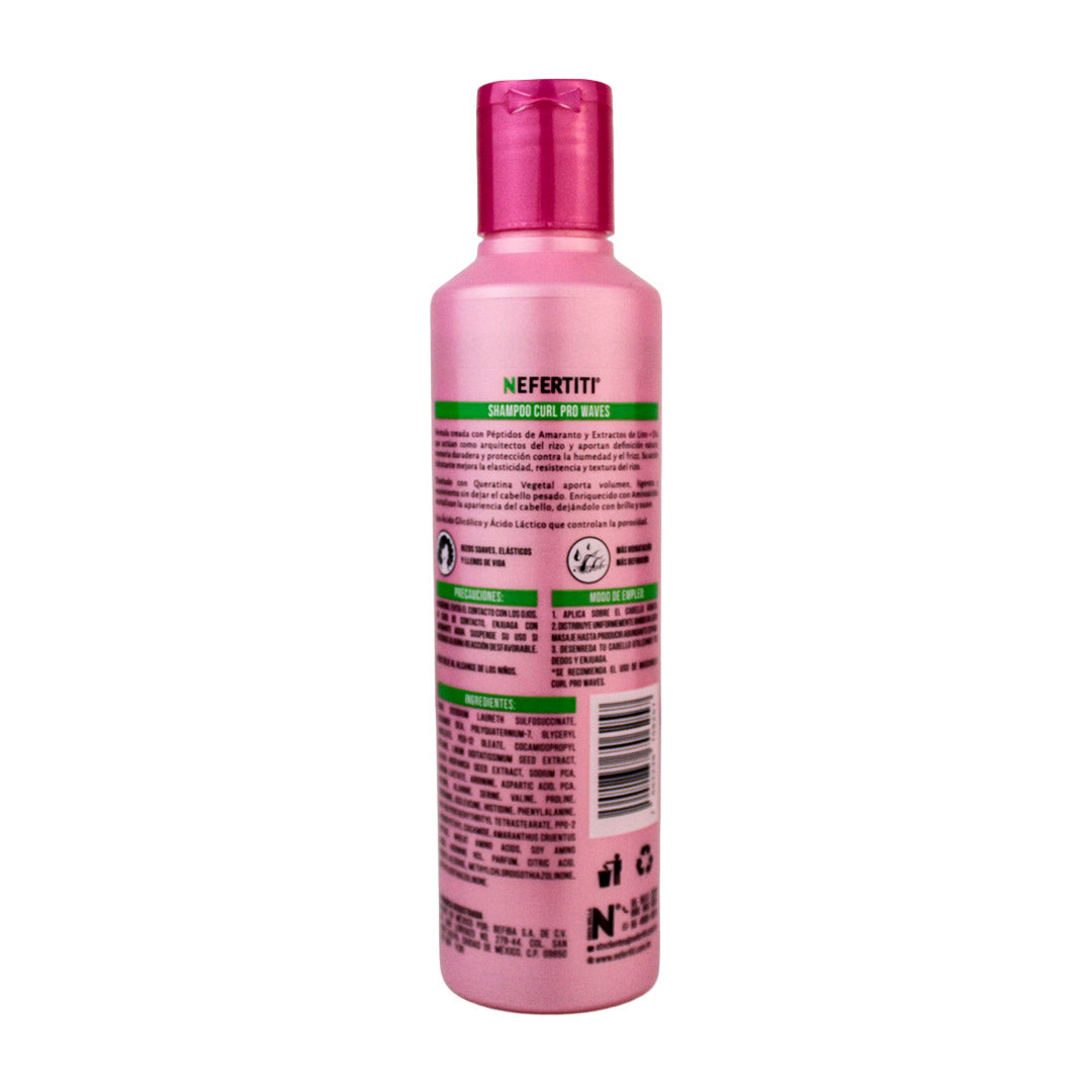 Nefertiti Shampoo Curl Pro Waves Para Rizos 300 Ml