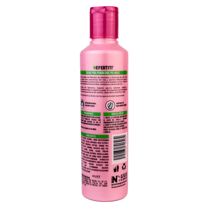 Nefertiti Crema para Peinar Curl Pro Waves Para Rizos 300 ml