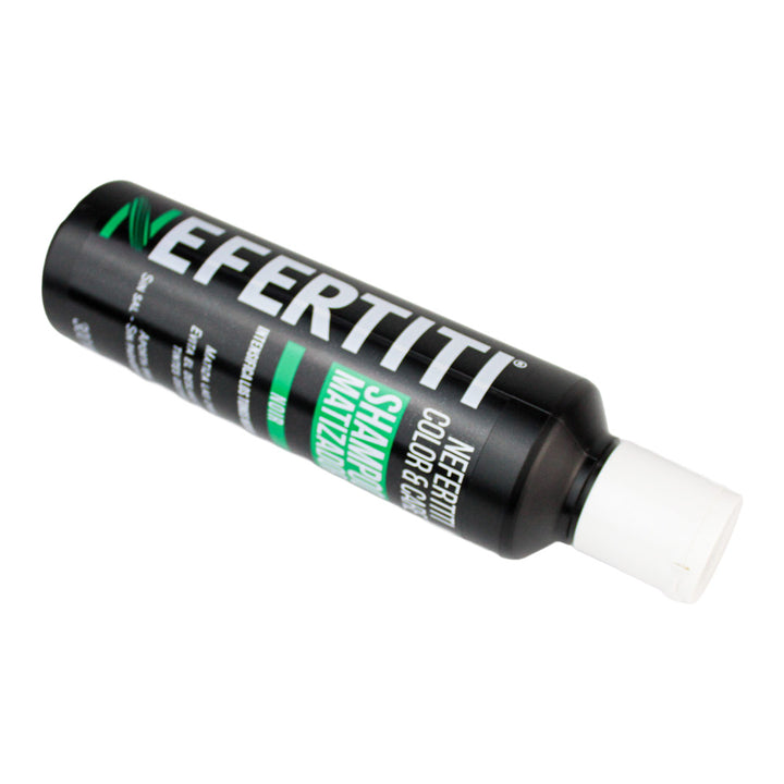 Kit Nefertiti Color & Care Noir - Shampoo y Tratamiento Matizador para Cabello Negro y Canas (300 ml c/u)