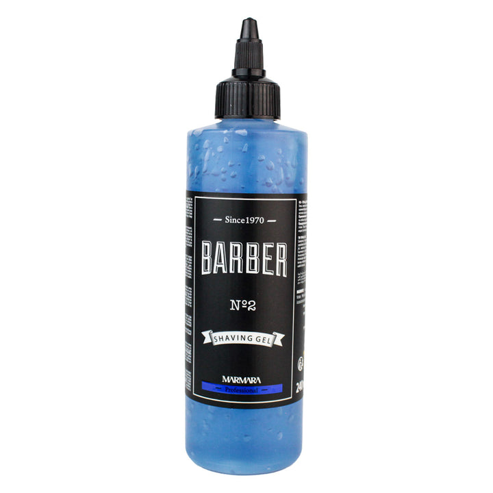 Gel para Afeitar Transparente Marmara Barber Nº2 Shaving Gel – Máxima Visibilidad y Deslizamiento Profesional 240 Ml