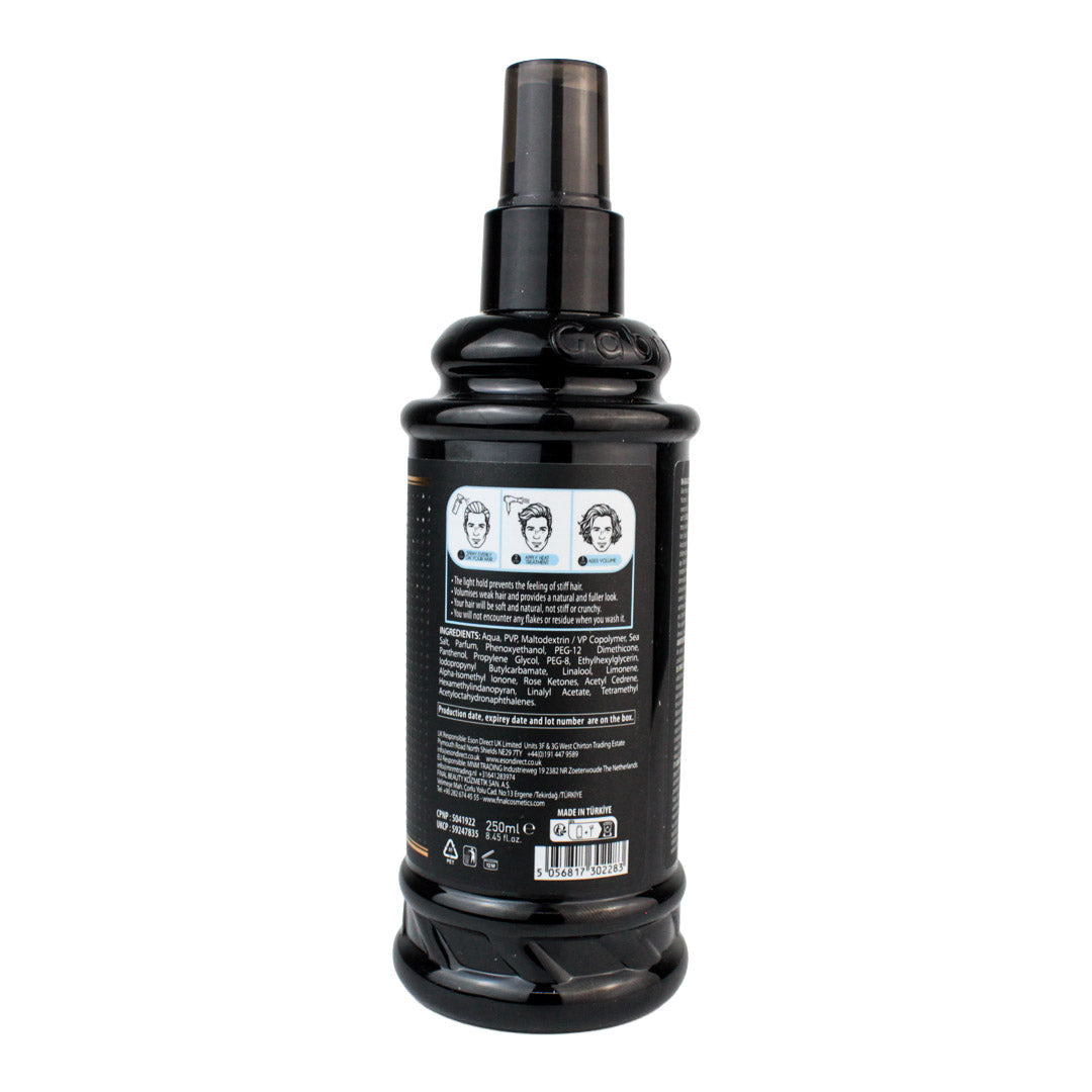 Gabri Professional S8 Spray de Sal Marina y Arcilla  – Texturizador y Volumen Capilar (250 ml)