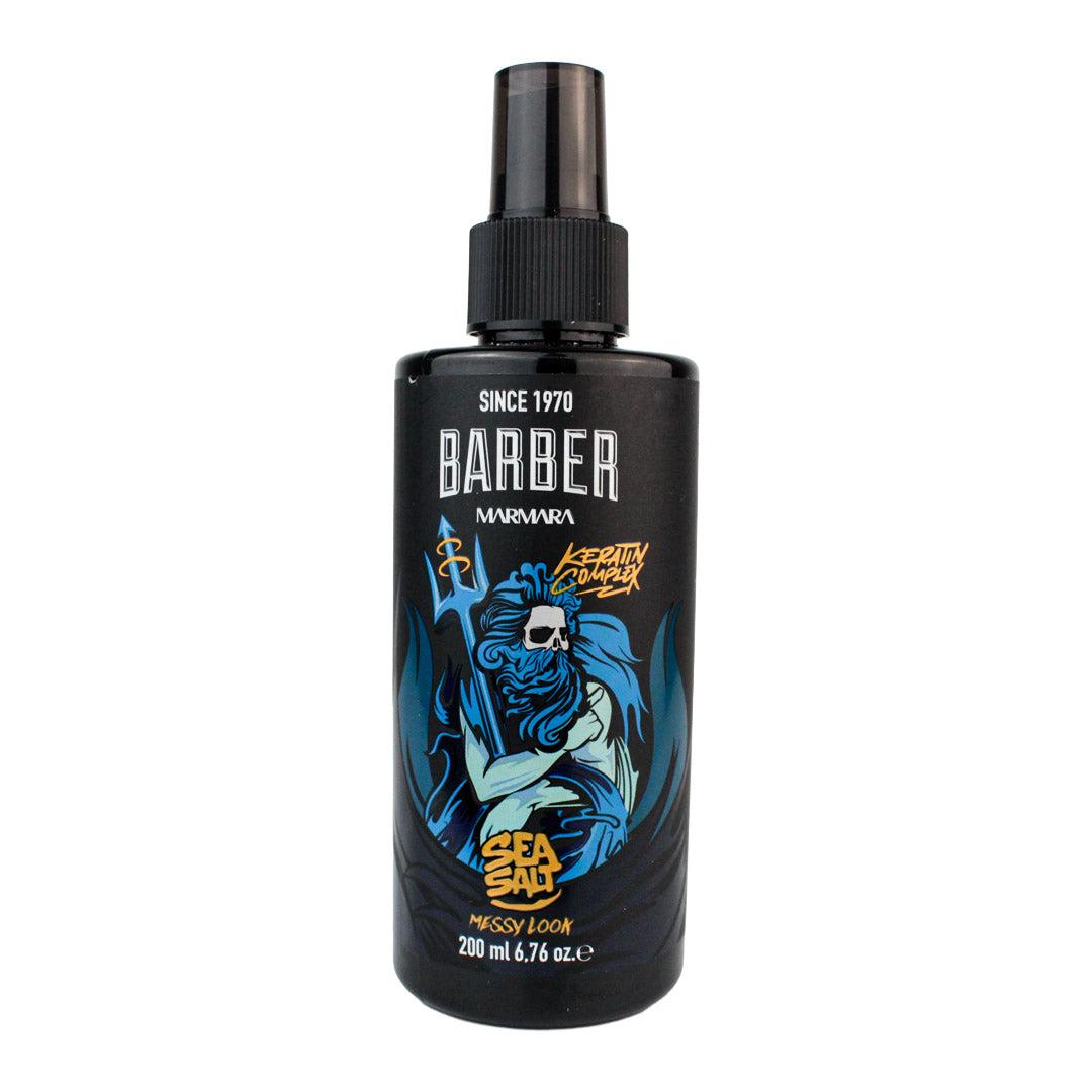 Spray de Sal Marina Marmara Barber Sea Salt + Keratin Complex – Efecto Despeinado / Texturizador Capilar (200 ml)