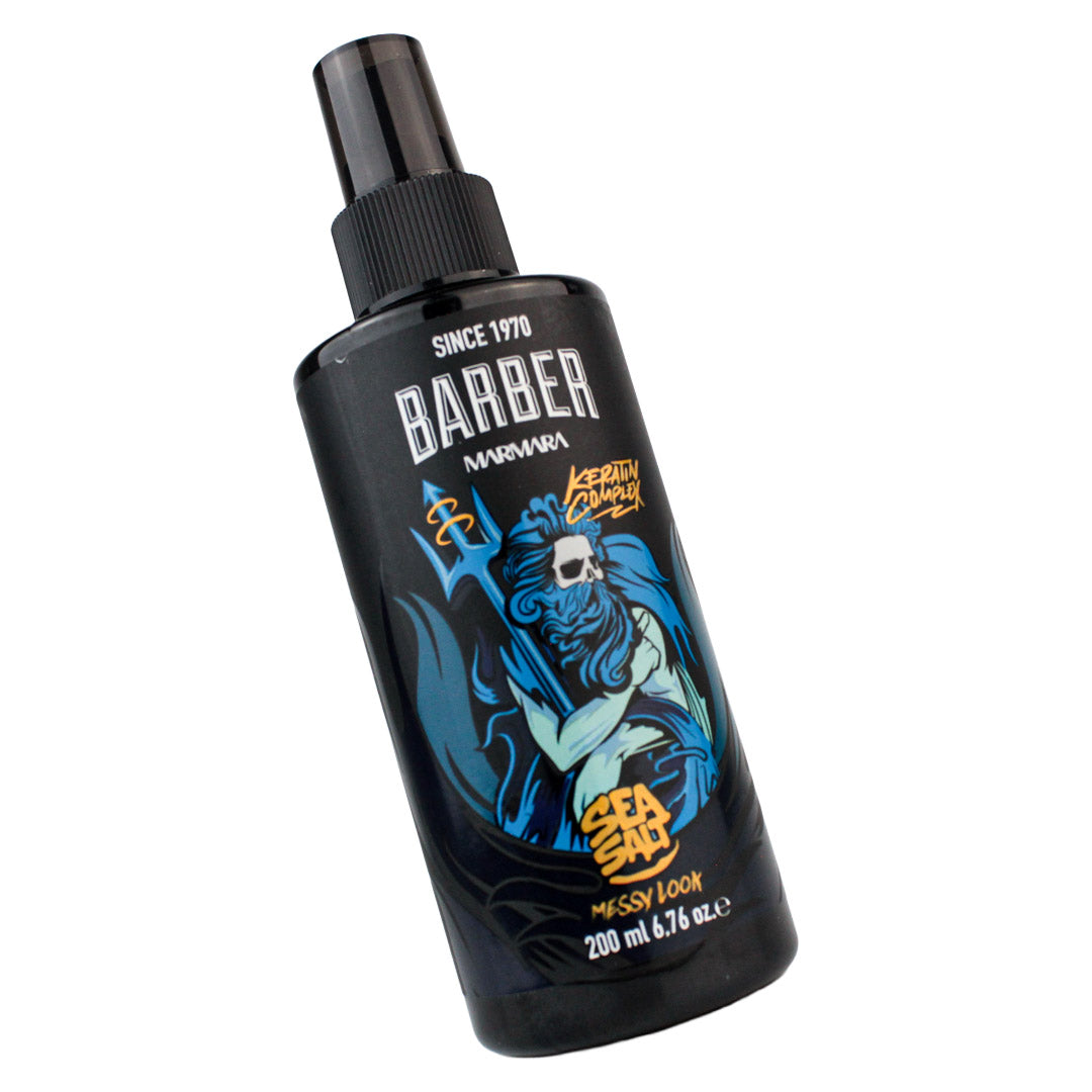 Spray de Sal Marina Marmara Barber Sea Salt + Keratin Complex – Efecto Despeinado / Texturizador Capilar (200 ml)