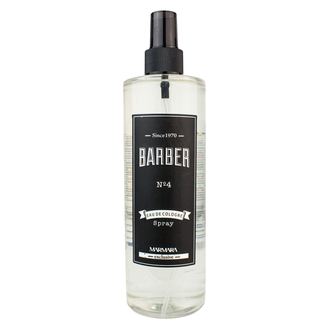 Colonia Post-Afeitado Marmara Barber Nº4 Transparente – Fragancia Masculina Superior en Spray 400 Ml