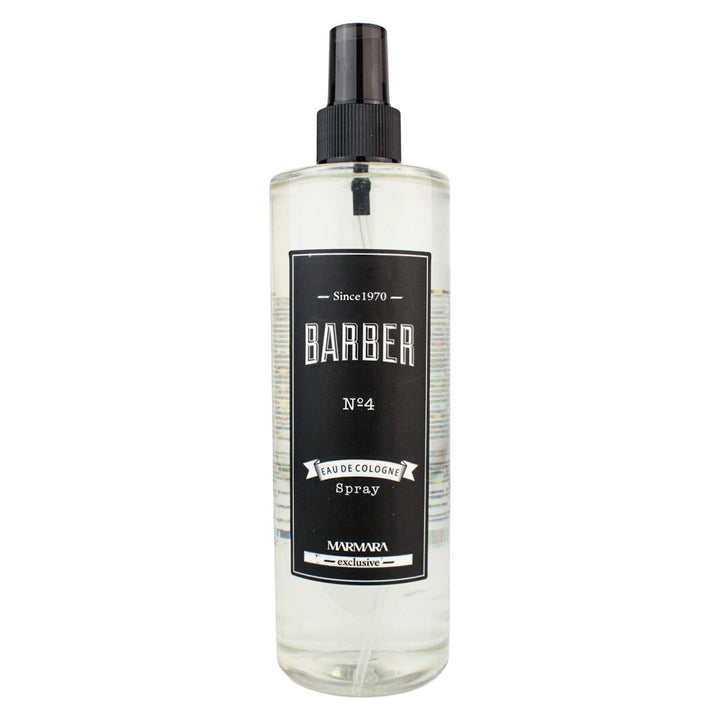Colonia Post-Afeitado Marmara Barber Nº4 Transparente – Fragancia Masculina Superior en Spray 400 Ml