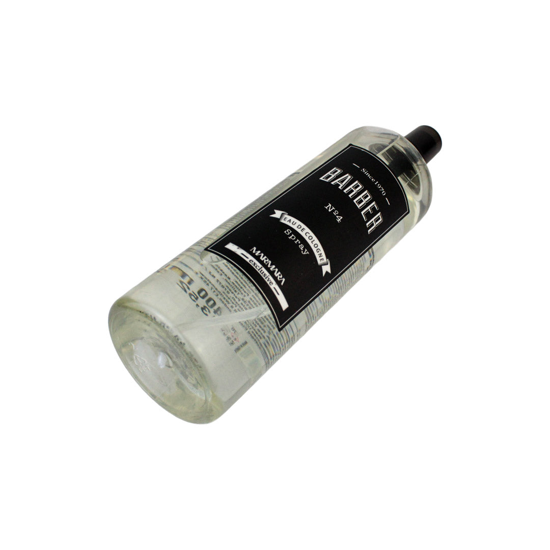 Colonia Post-Afeitado Marmara Barber Nº4 Transparente – Fragancia Masculina Superior en Spray 400 Ml