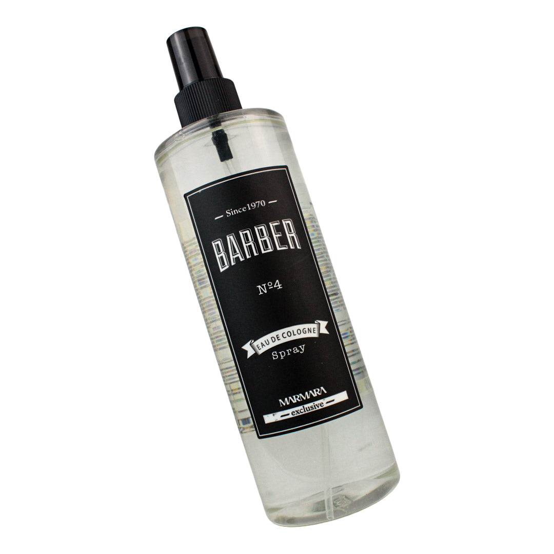 Colonia Post-Afeitado Marmara Barber Nº4 Transparente – Fragancia Masculina Superior en Spray 400 Ml