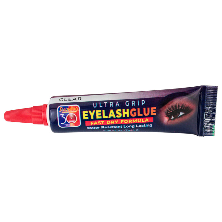 Pegamento para Pestañas Salon Pro 30 Sec Ultra Grip Black - Fórmula Secado Rápido y Resistente al Agua (7 ml / 0.25 fl oz