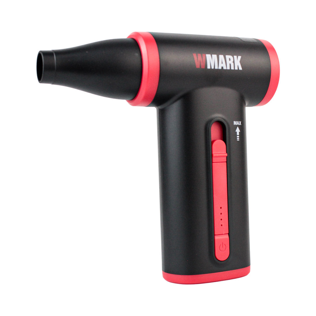 Soplador Turbo Profesional para Barbería WMARK 130,000 RPM (NG-TB001 Negro/Rojo)