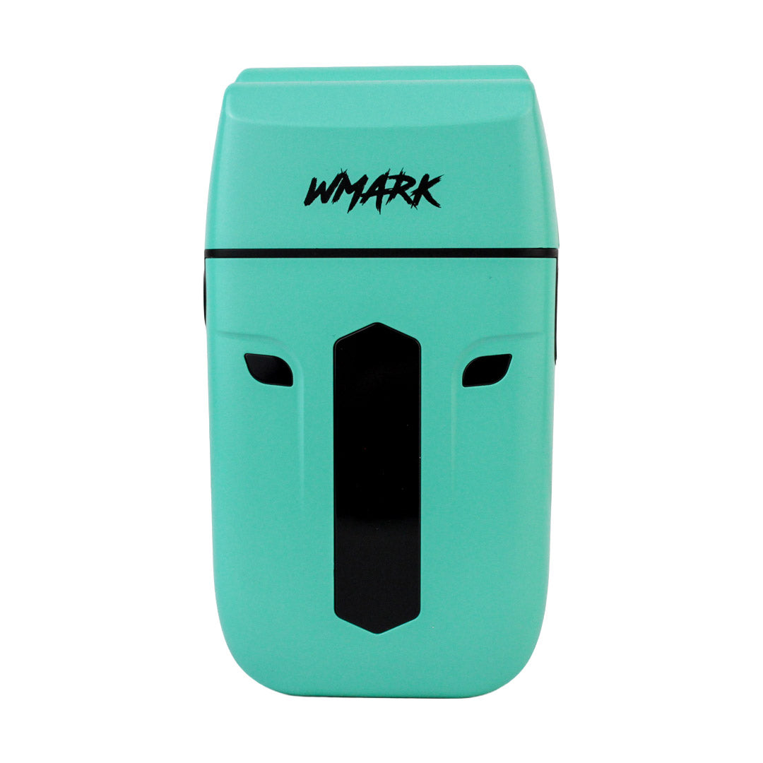 Kit de Barbería Profesional WMARK 3 en 1 (NG-1613KIT) - Clipper, Trimmer y Shaver Recargables (Azul/Verde Menta)
