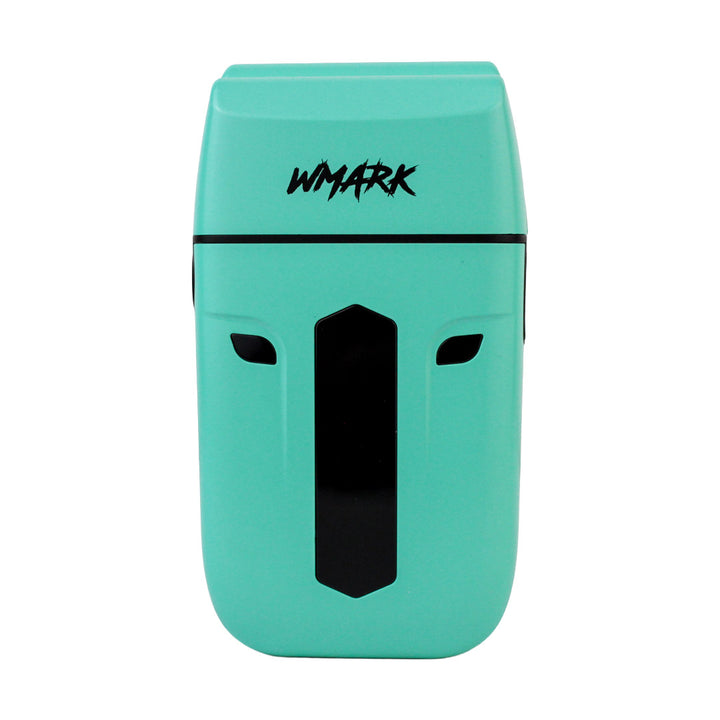 Kit de Barbería Profesional WMARK 3 en 1 (NG-1613KIT) - Clipper, Trimmer y Shaver Recargables (Azul/Verde Menta)