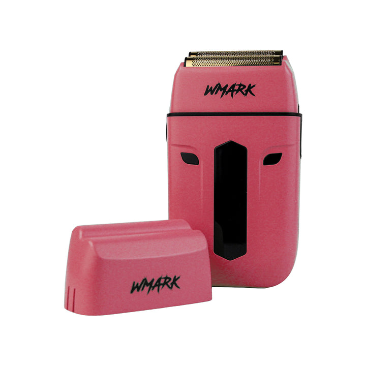 Kit de Barbería Profesional WMARK 3 en 1 (NG-1613KIT) - Clipper, Trimmer y Shaver Recargables (Rosa)