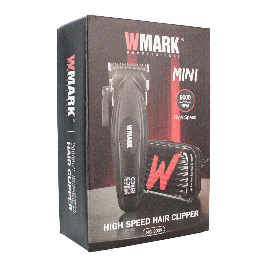 Cortadora de Cabello Profesional WMARK High Speed Mini Clipper 9,000 RPM (NG-8039) - Motor de Alta Velocidad