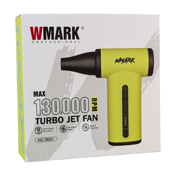 Soplador Turbo Profesional para Barbería WMARK 130,000 RPM (NG-TB001 Verde)