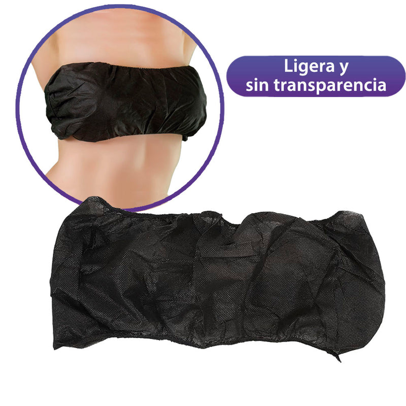 KIQUE TOP DESECHABLE PARA SPA BOLSA CON 6 PIEZAS MOD KQ-01-0102 Perfumería la Mora