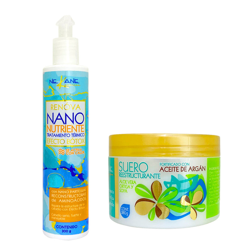 NEKANE DUO NANO NUTRIENTE 300 GR + SUERO RESTRUCTURANTE 280 GR