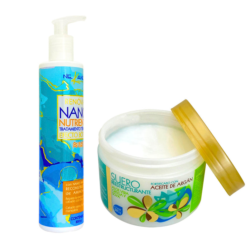 NEKANE DUO NANO NUTRIENTE 300 GR + SUERO RESTRUCTURANTE 280 GR