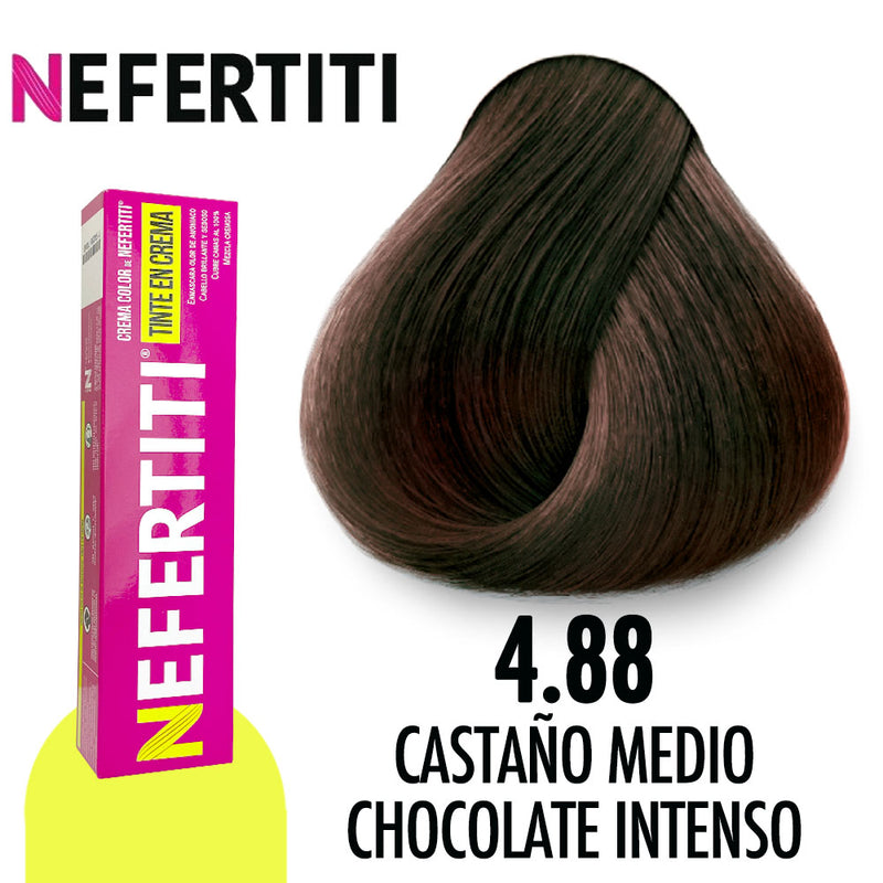 NEFERTITI TINTE NE4.88 CASTAÑO MEDIO CHOCOLATE INTENSO 90 GR