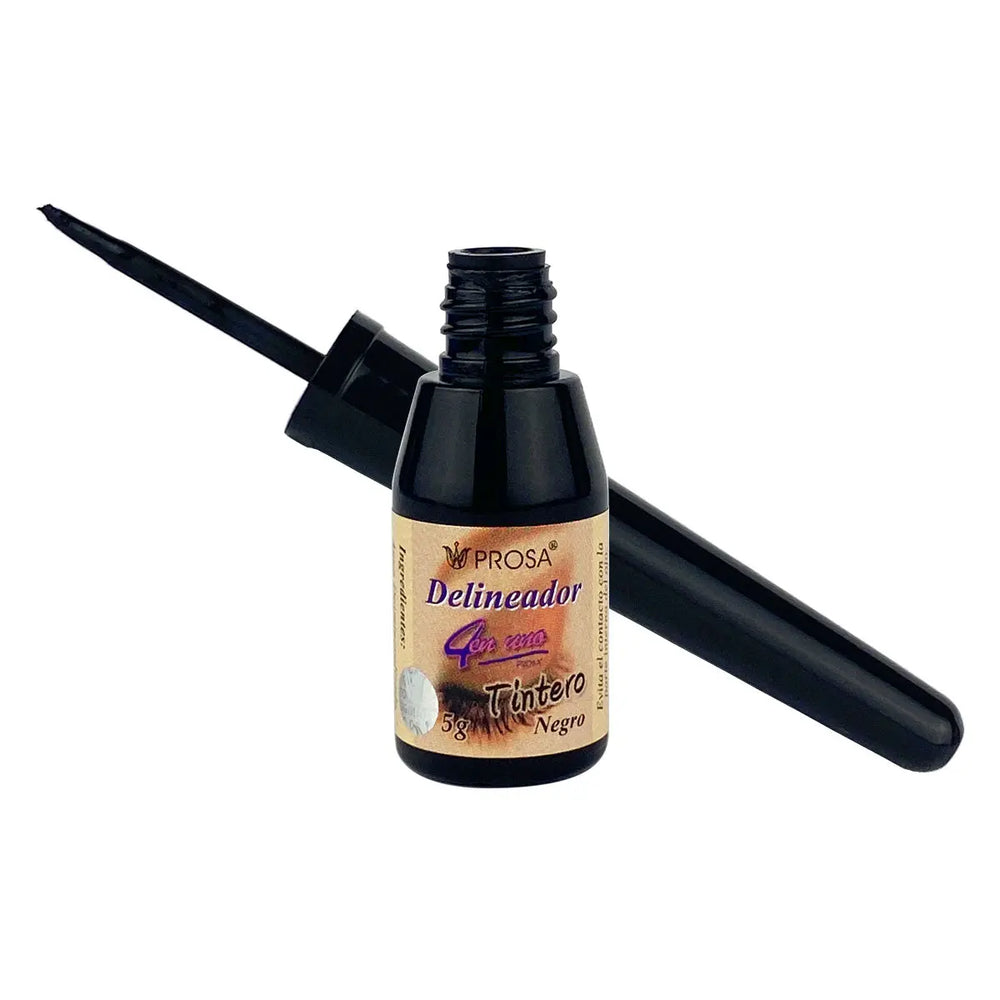 PROSA 4 EN 1 DELINEADOR TINTERO NEGRO 5 GR Perfumería la Mora