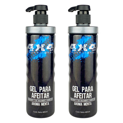 Pack 2 Gel Afeitar 4x4: Suavidad y cuidado para tu piel Perfumería la Mora