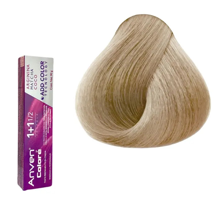 TINTE PARA CABELLO ANVEN A9.1 RUBIO CENIZO CLARO CLARO 90GR Perfumería la Mora