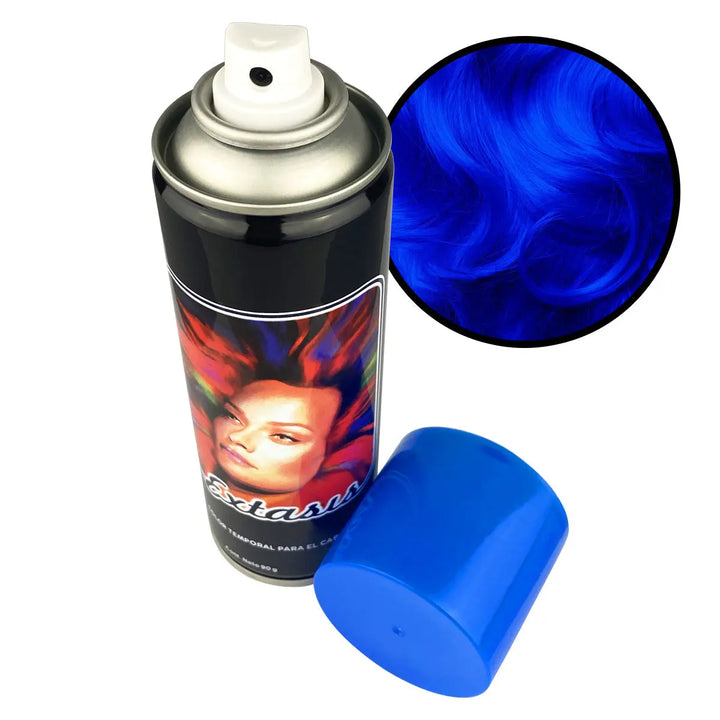 TINTE TEMPORAL EN SPRAY COLOR AZUL 90 GR Perfumería la Mora