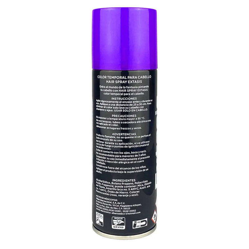 TINTE TEMPORAL EN SPRAY COLOR MORADO 90 GR Perfumería la Mora
