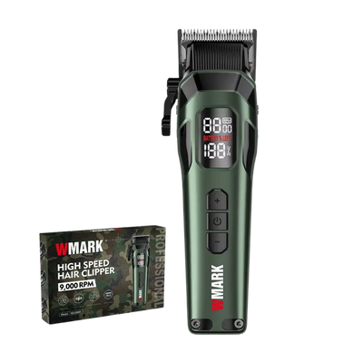 Wmark NG-8080 – Máquina de Corte Profesional Recargable (USB) – 9000 RPM – Verde Perfumería la Mora