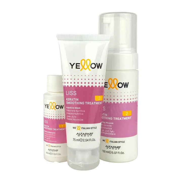 YELLOW KIT LISS TRATAMIENTO DE KERATINA SMOTHING Perfumería la Mora