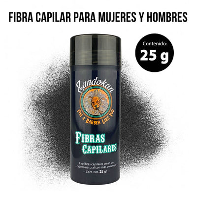 ZANDOKAN FIBRA CAPILAR 25 GR COLOR NEGRO MOD ZK-04-0090 Perfumería la Mora