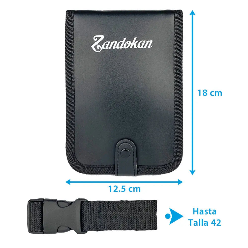 ZANDOKAN SET DE TIJERAS ESTILISTA Y ENTRESACAR CON CANGURERA SÍLEX NOIR MOD ZK-04-0078 Perfumería la Mora