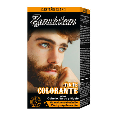 ZANDOKAN TINTE PARA CABALLERO CASTAÑO CLARO Perfumería la Mora