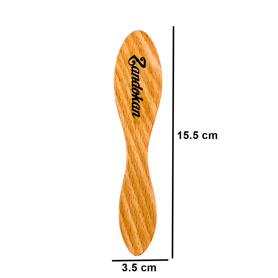 Zandokan Cepillo Facial de Madera con Cerdas Naturales, ZK-0066