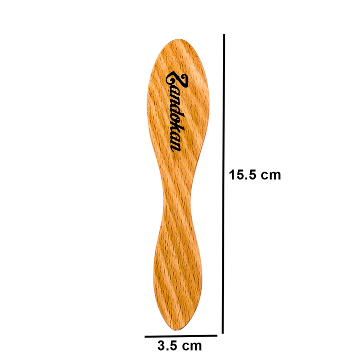 Zandokan Cepillo Facial de Madera con Cerdas Naturales, ZK-0066