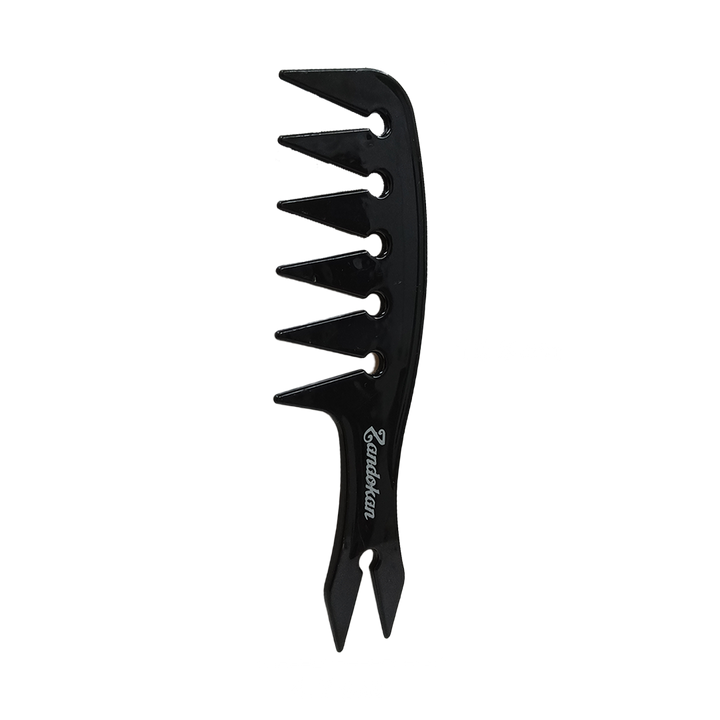 Zandokan Peine Texturizado para Barbería Chico, Negro, Mod. ZK-04-0109