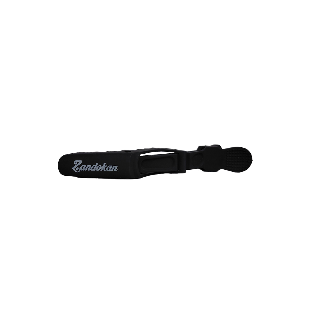 Zandokan Pinzas para Cabello con Diseño Negro Matte, Juego de 6 Piezas, peluquería, Barbería