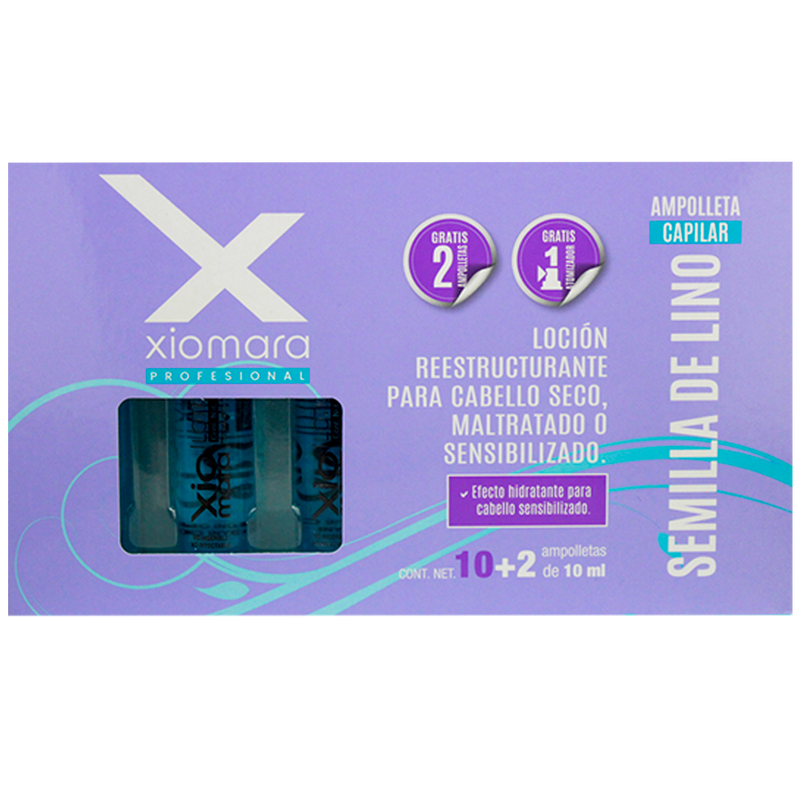 Ampolletas XIOMARA Semillas de Lino 12 PZ