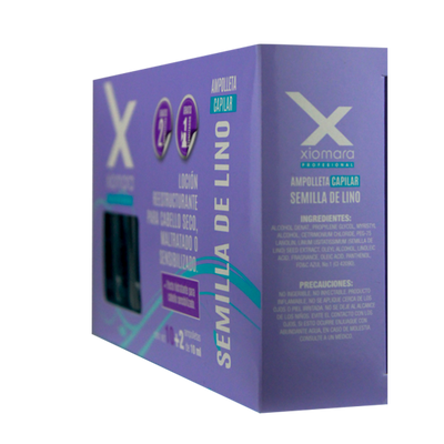 Ampolletas XIOMARA Semillas de Lino 12 PZ
