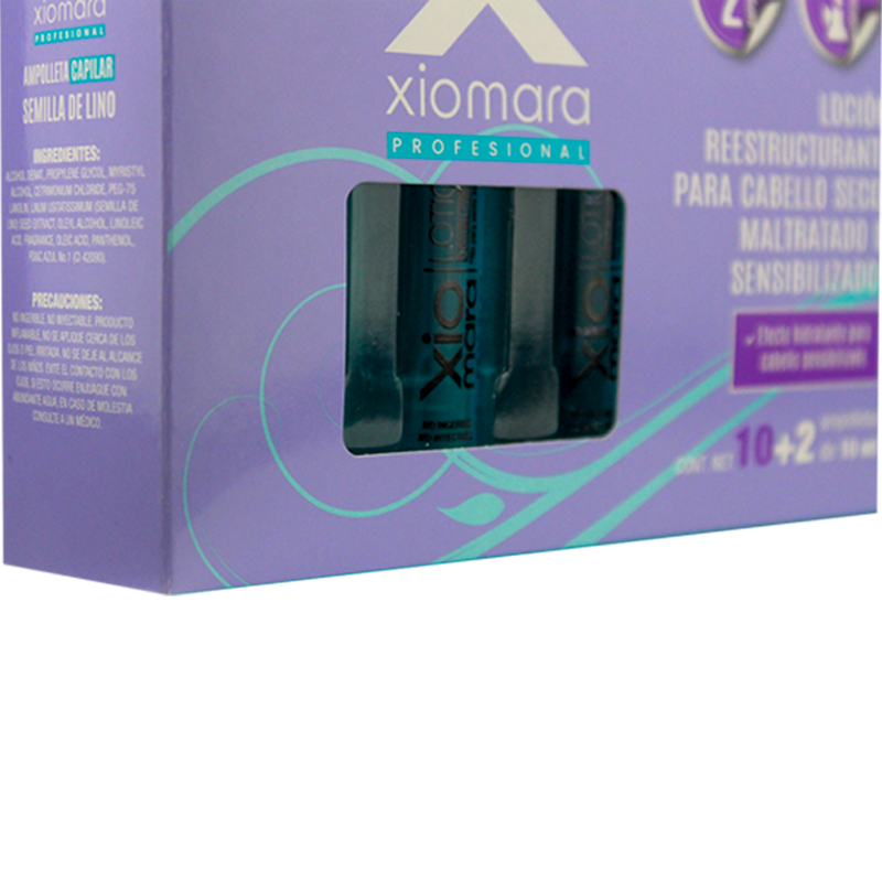 Ampolletas XIOMARA Semillas de Lino 12 PZ