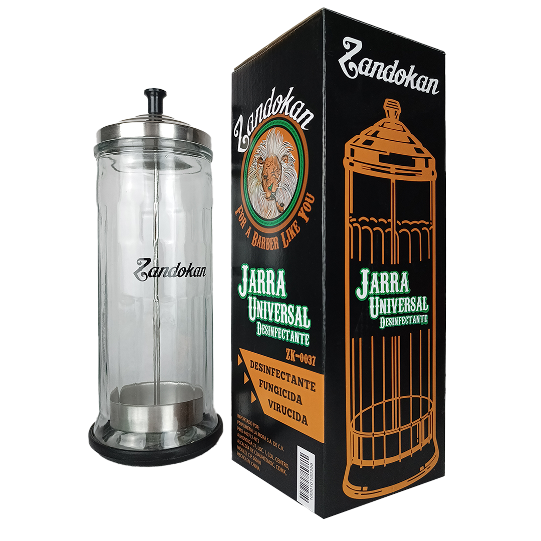 JARRA DE VIDRIO PARA DESINFECTAR ZANDOKAN ZK-0037 1PZ