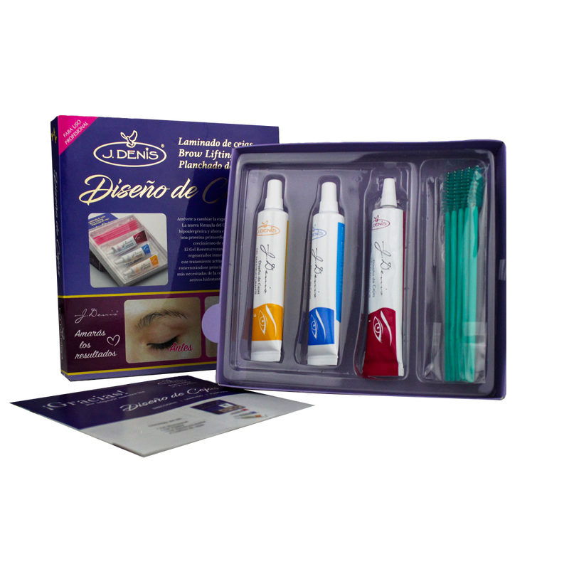 Kit de planchado de cejas marca J DENIS 1 pieza